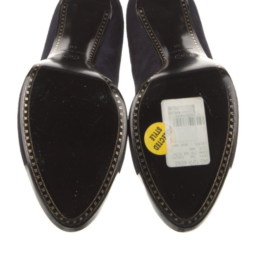 CHANEL Black Heels with Glossy Cap-Toe new - Picture 5 of 5